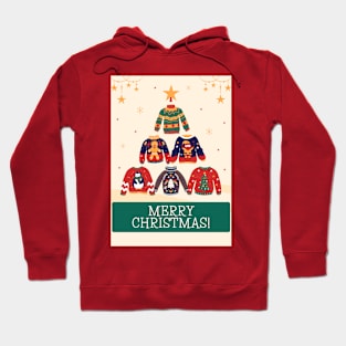 Merry Christmas sweater tree Hoodie